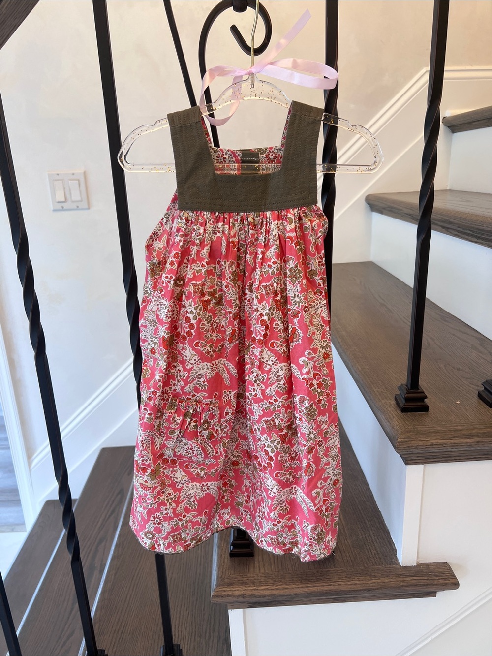 Marie Chantal 24M Floral Block Print Dress Yoke Summer Dress